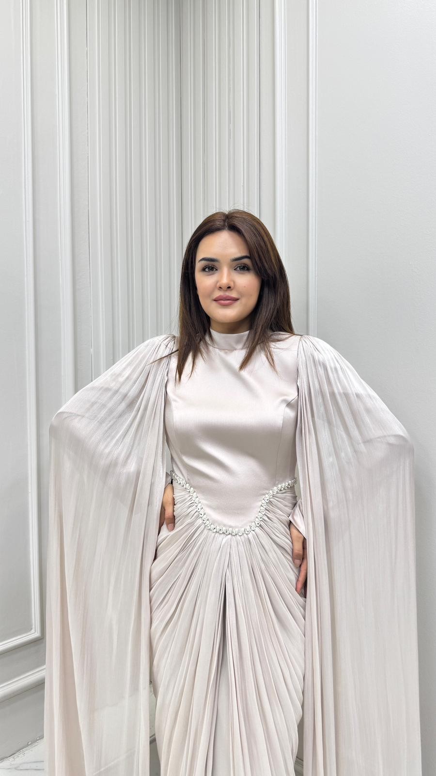 Dilek Abiye Koyu Bej