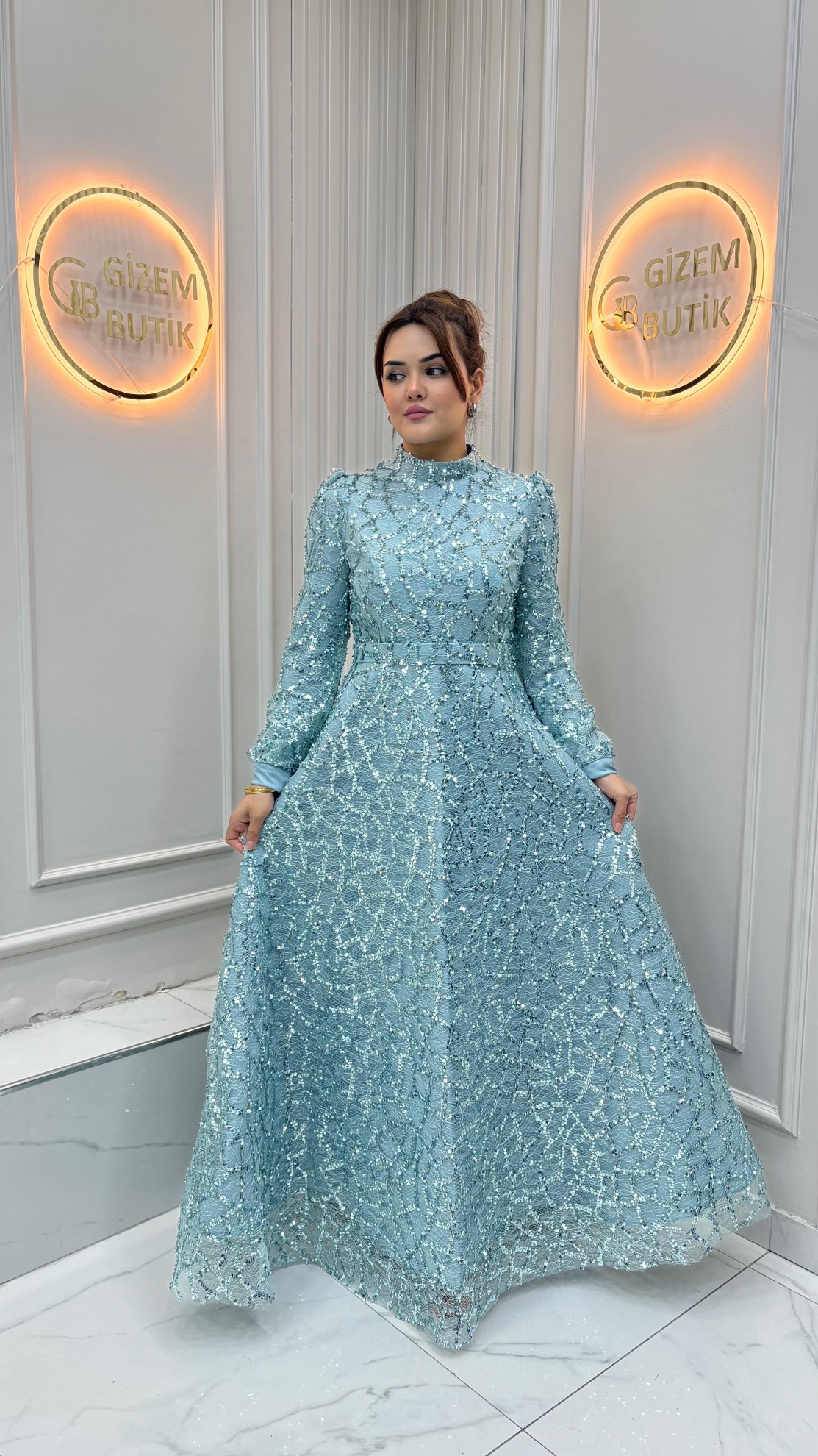 Feriha Abiye Kahverengi