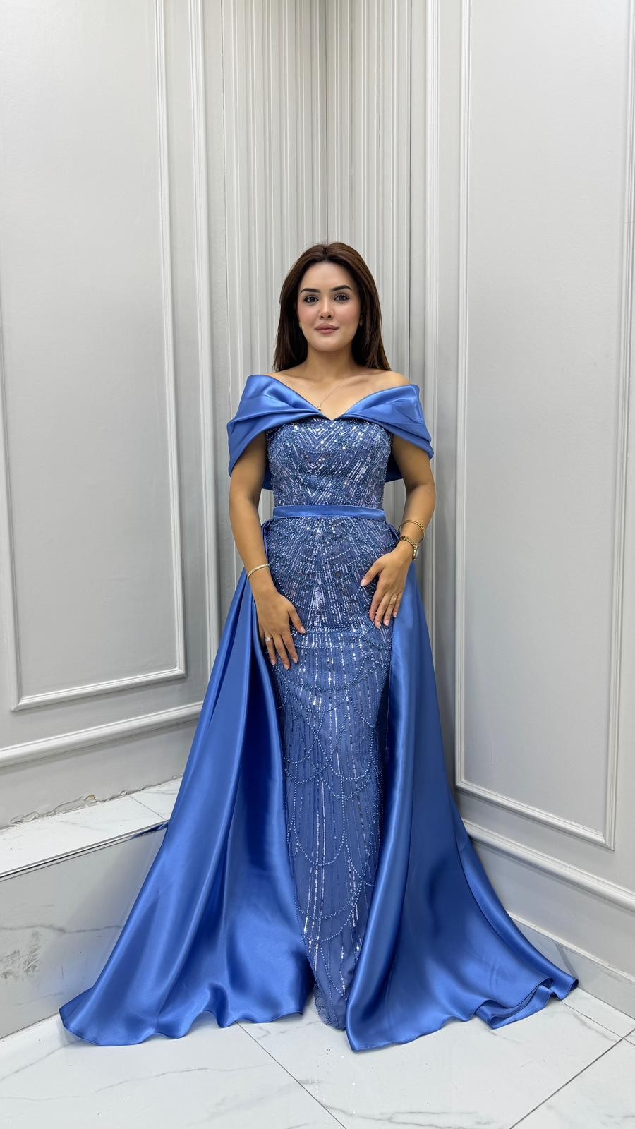 Defin Abiye Indigo Mavisi