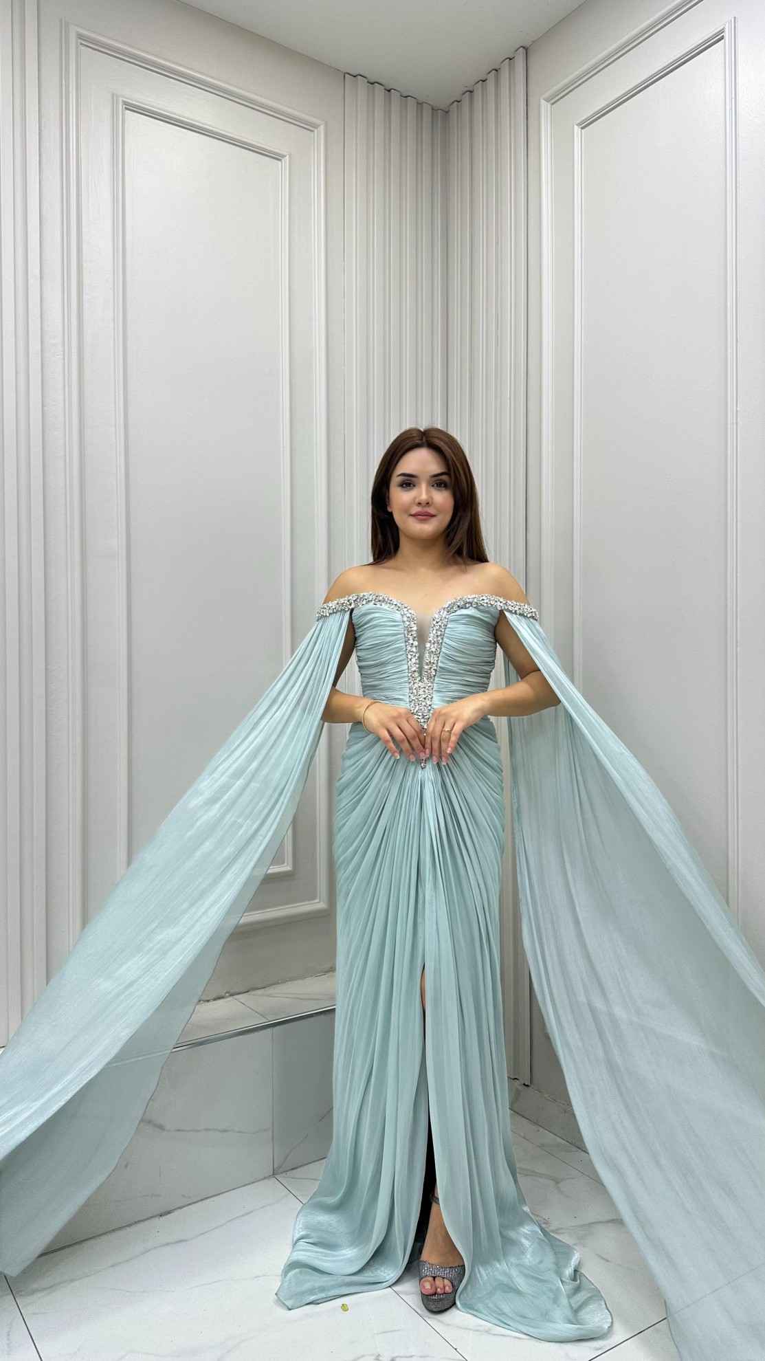 Simay Abiye Açık Bebe Mavisi