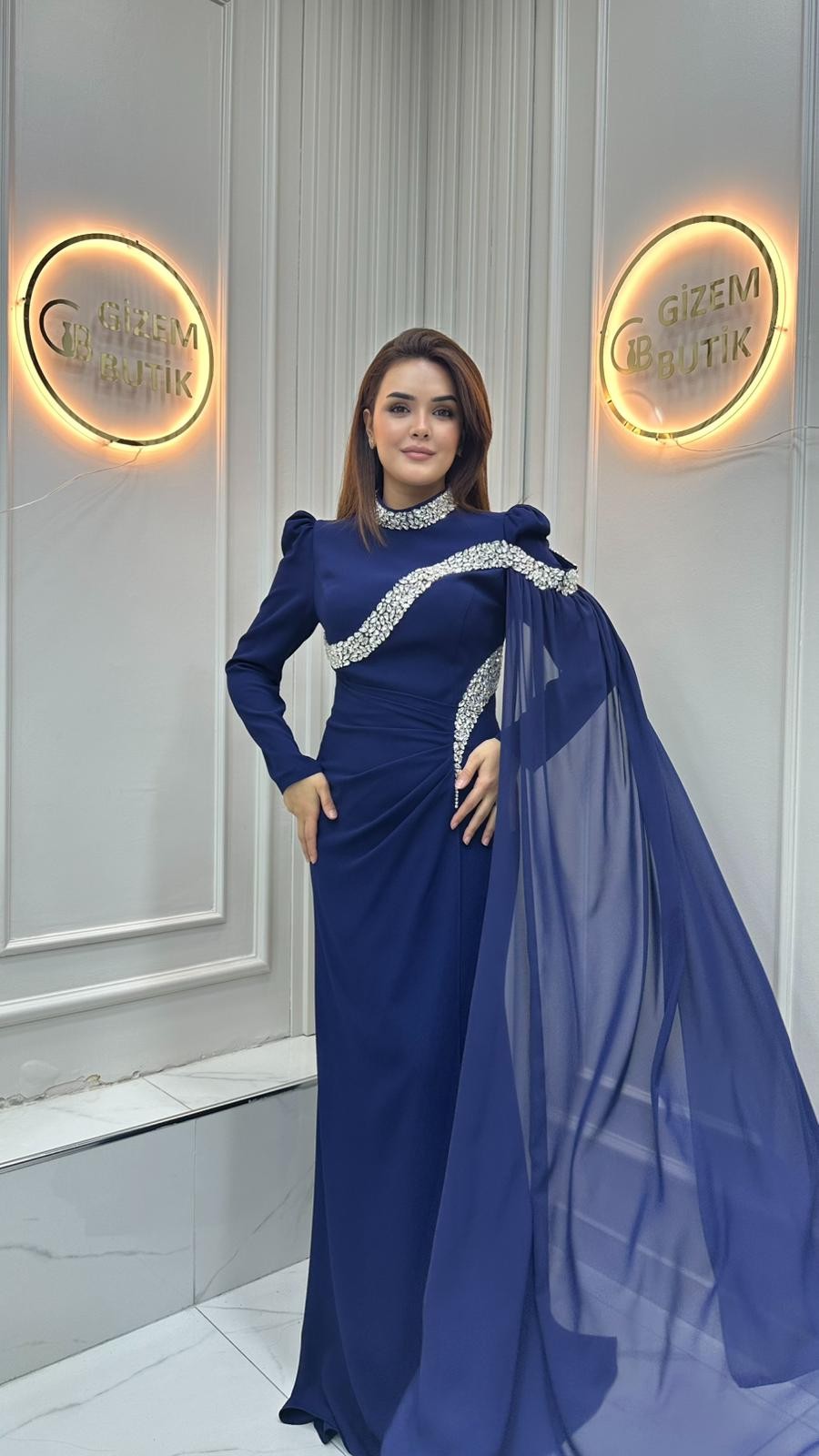 Hayrunnisa Abiye Sax Mavi