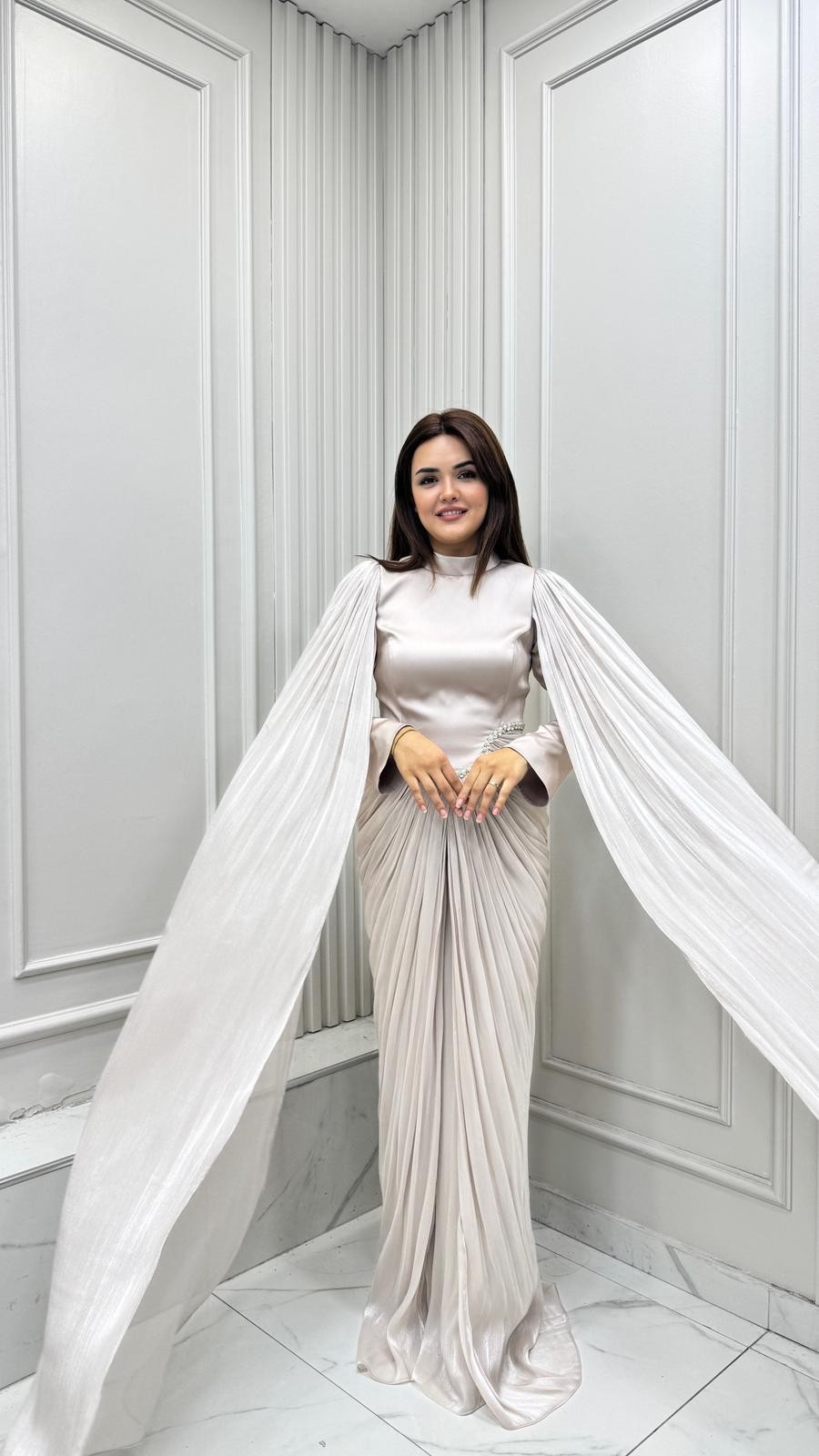 Dilek Abiye Koyu Bej