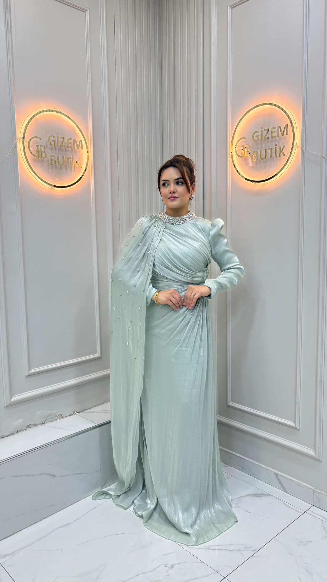 Havva Abiye Kahverengi