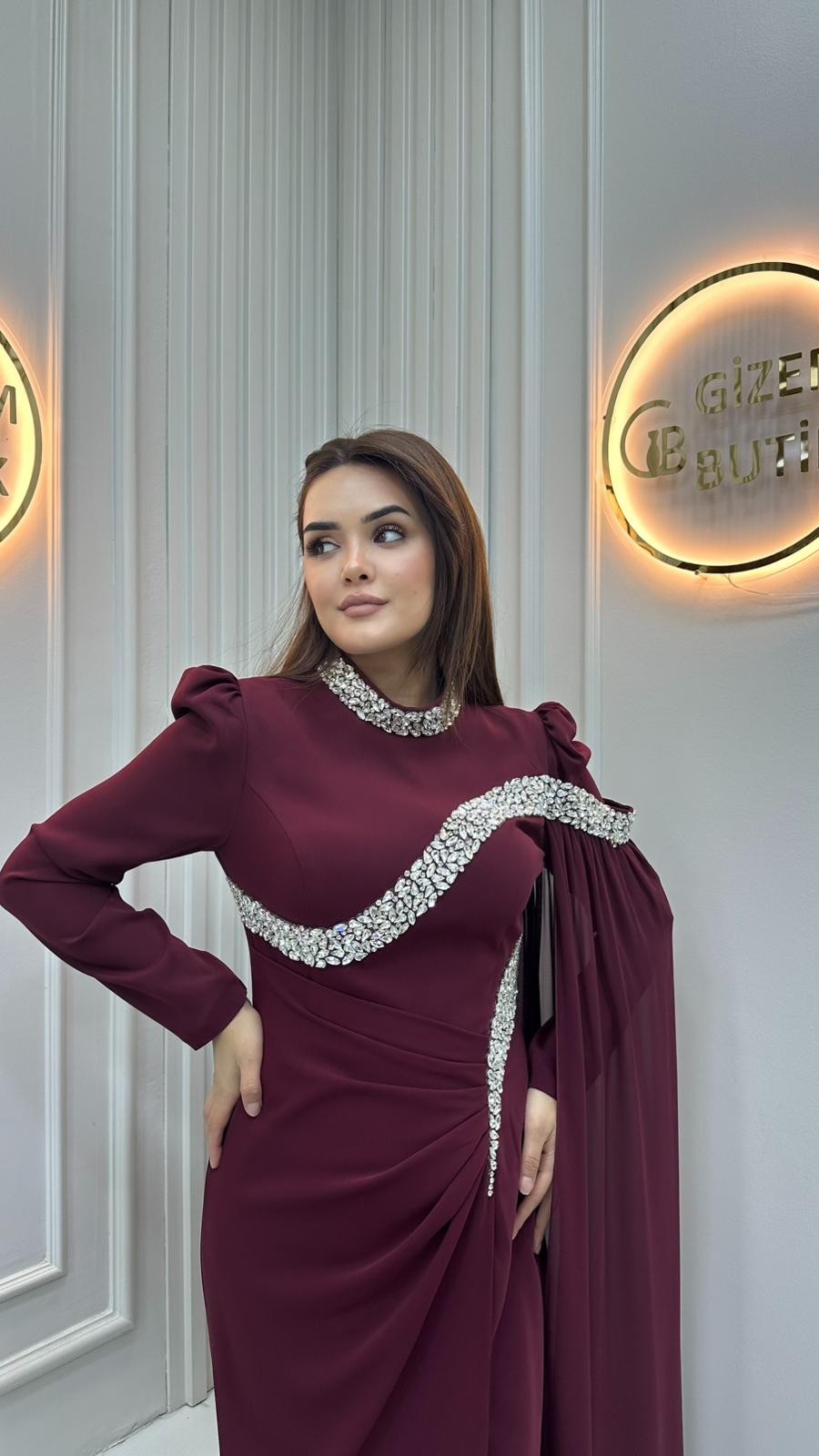 Hayrunnisa Abiye Bordo