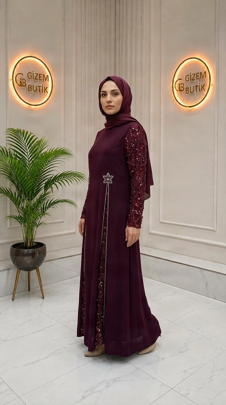 Melek Abiye Bordo
